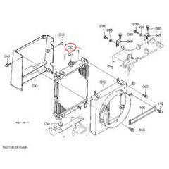 Water Tank Radiator Assy RA211-42300 RA21142300 for Kubota Excavator U15 U16 U17 - Buymachineryparts