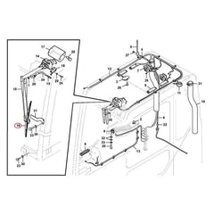 Wiper blade voe14508629 for volvo ec135b ec180b ec200b ec290b ec330b ec360b ec460b ec700b ew140b ew160b ew180b ew200b