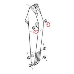 1 PC Arm Boom Bushing 2110-1228A for Komatsu Doosan Daewoo Excavator DX300LC SOLAR 220LC-V 170W-III 220LC-6 200W-V - Buymachineryparts