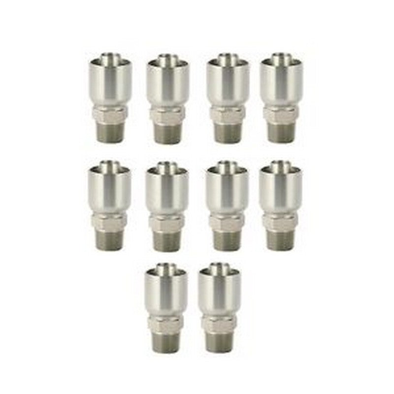 10PCS Hydraulic Hose Fitting With 1/2" NPT Thread 10143-8-6 for Parker