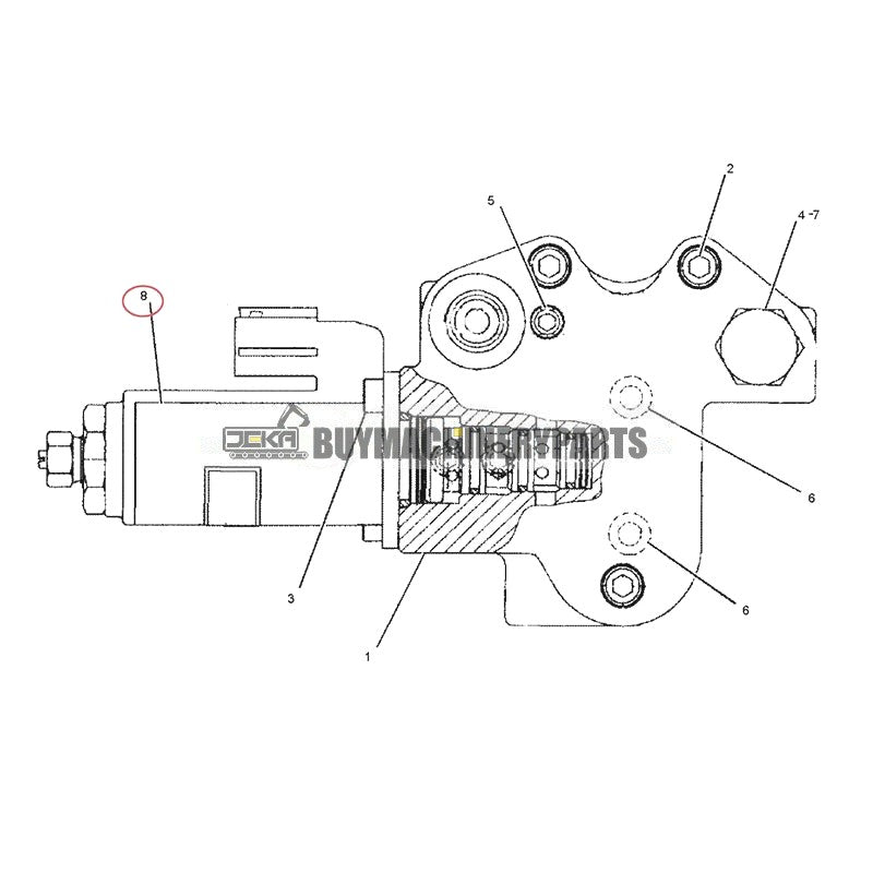 12V Solenoid Valve 225-4558 for Caterpillar CAT Excavator 330D 336D 336E 345C 345D 349D 349E 349F 352F M330D W345C MH