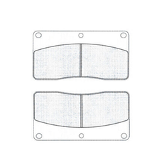 2 PCS Brake Pad YY26184020 for Kawasaki