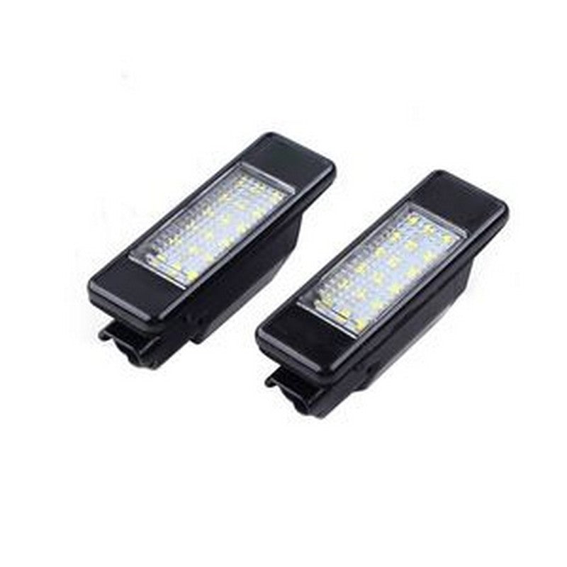 2 PCS LED License Plate Lights 6340G3 6340F0 for Peugeot 208 207 Citroen C3 C4