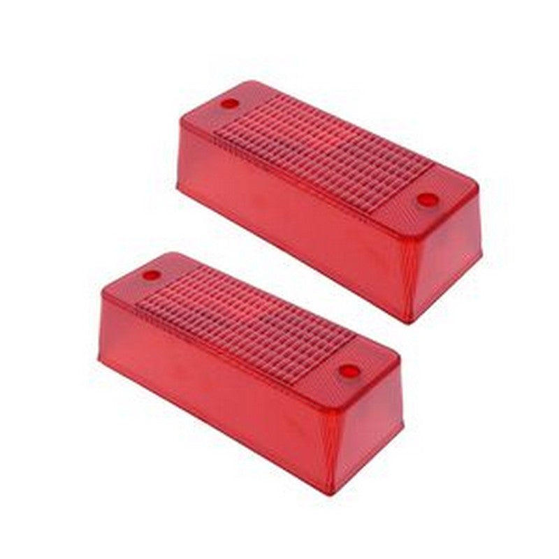 2 Pcs Red Tail Light Lens 6672276 for Bobcat Loader 553 751 753 763 773 863 873 883 963 T630 T650 T740 T750 T770 T870