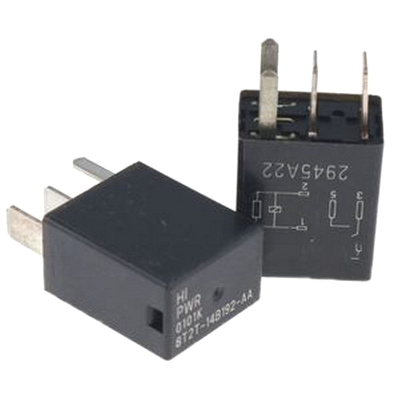 2X 4-PIN Relay Black Multi-Purpose Relay 8T2T-14B192-AA for Fusion F-250 F150 Ford FoMoCo