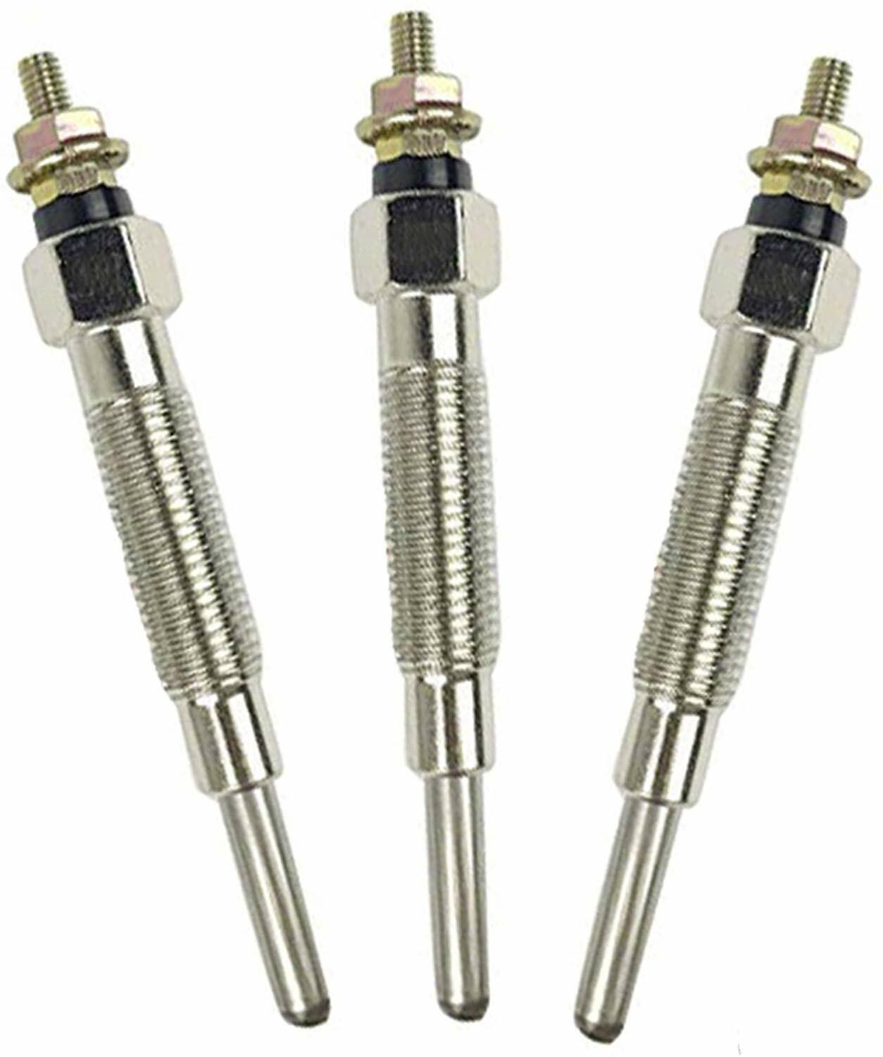 3 PCS Glow Plug For Mitsubishi S3L2 Engine Peljob EB250 EB300 EB306 Excavator