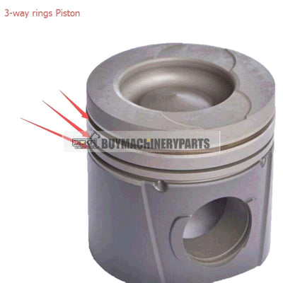 For Hitachi Excavator EX50UR Isuzu Engine 3AB1 Cylinder Liner Kit Engine Four Matching