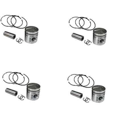 4 Cylinders STD Piston Set With Ring 5-12111-622-2 for Isuzu 4JB1T Turbo Engine Round Top