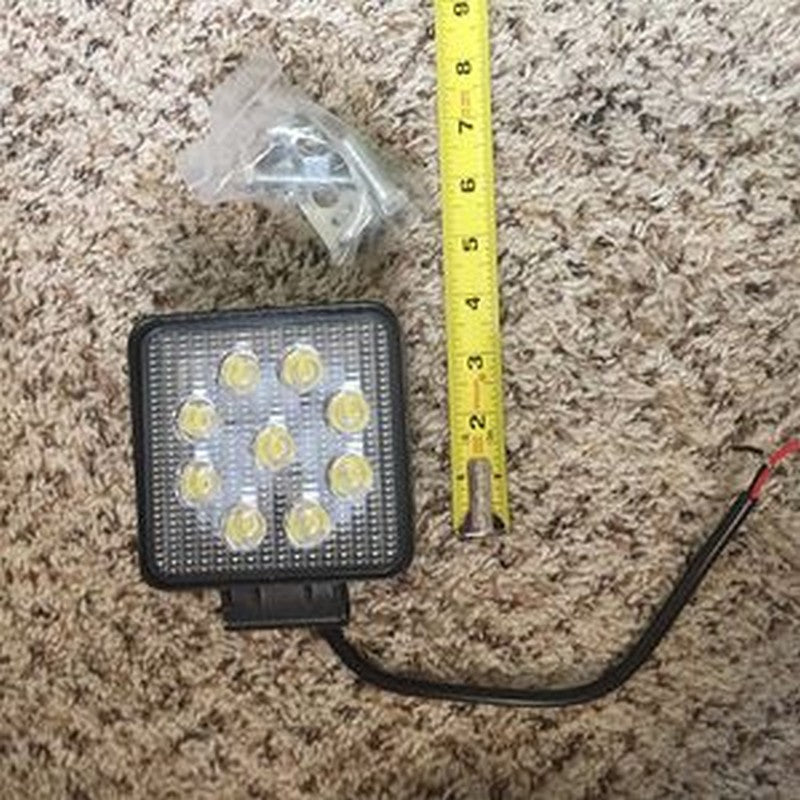 4 Inch 27W DC24V /12V Flood LED Work Light for Excavator Truck Loader Grader