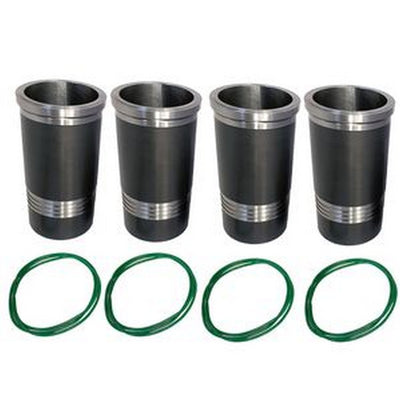 4 Pcs Cylinder Liner 9884842 for Liebherr Engine D924 D924TI D924TIE Excavator 904 914 924 934 944 954B