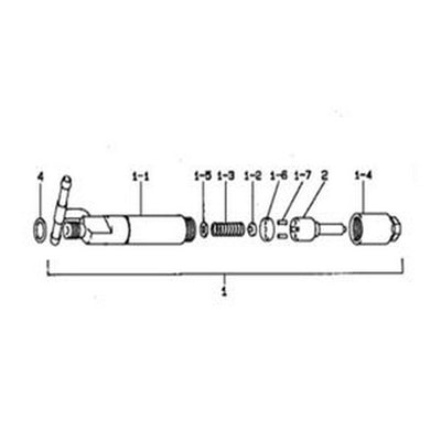 4 PCS Denso Fuel Injector 093500-5790 ME080744 for Mitsubishi Engine 4D33 - Buymachineryparts