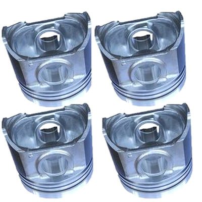 4 Pcs EFI Pistons 1J574-21112 for Kubota V3800 Engine M100XDC M108SDSL M110GXDTC M110XDC SVL90