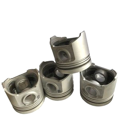 4 Pistons STD for Isuzu 4BC2 Engine NPR NRR NQR ELF Truck Loader Forklift Generator