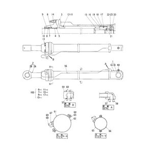 For Hitachi Excavator EX400-3 EX400-5 ZX450 ZX480MT Bucket Cylinder Seal Kit 4255532