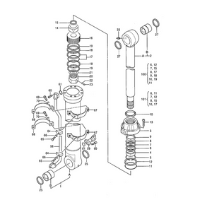 For Hitachi Excavator EX400-3 EX400-5 ZX450 ZX480MT Bucket Cylinder Seal Kit 4438681