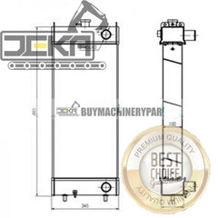 New Water Tank Radiator Core ASS'Y 418-03-31113 for Komatsu Wheel Loader WA200-5 WA250-5