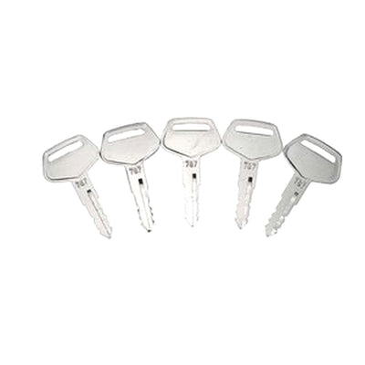 5PCS Heavy Equipment Keys 787 For Komatsu Excavator Dozer Loader Backhoe Starter - Buymachineryparts