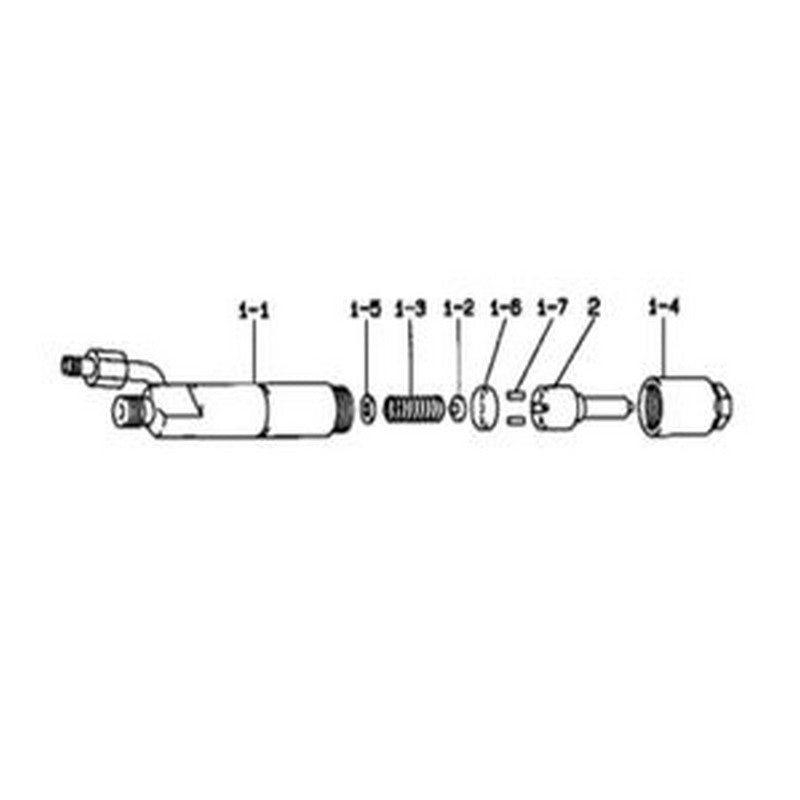 6 PCS Denso Fuel Injector 093500-5960 32A6105030 for Mitsubishi Engine S6S - Buymachineryparts