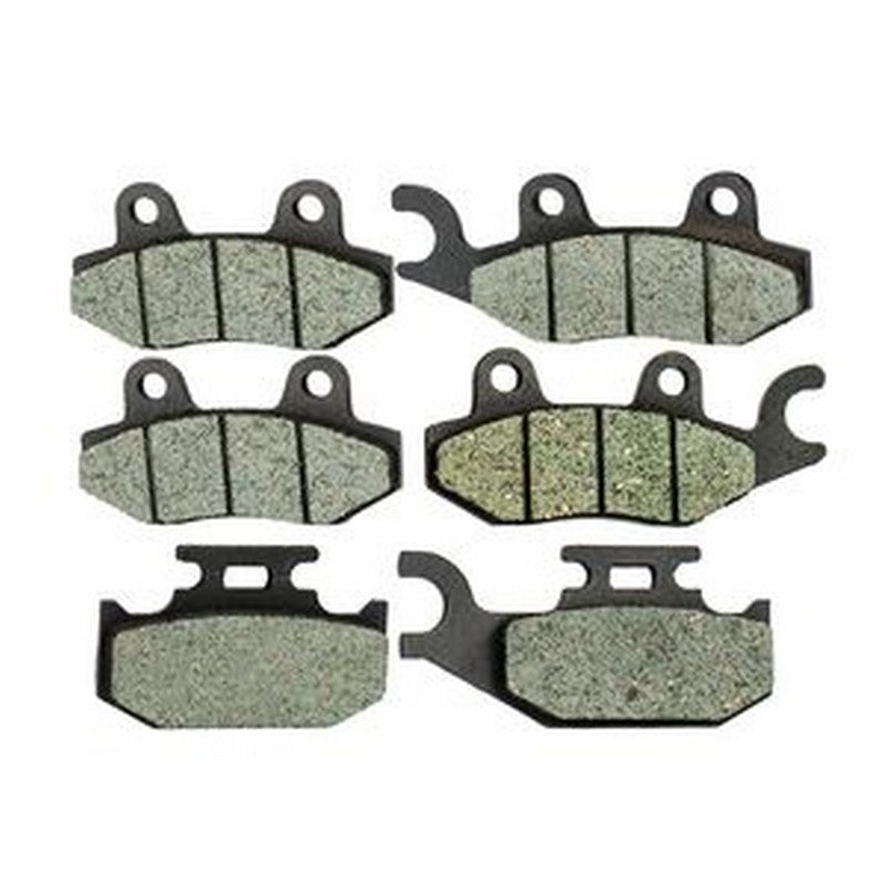 6 Pcs Front & Rear Brake Pad FA135 FA165 FA428 for Yamaha Rhino 450 660 Raptor 700 700R