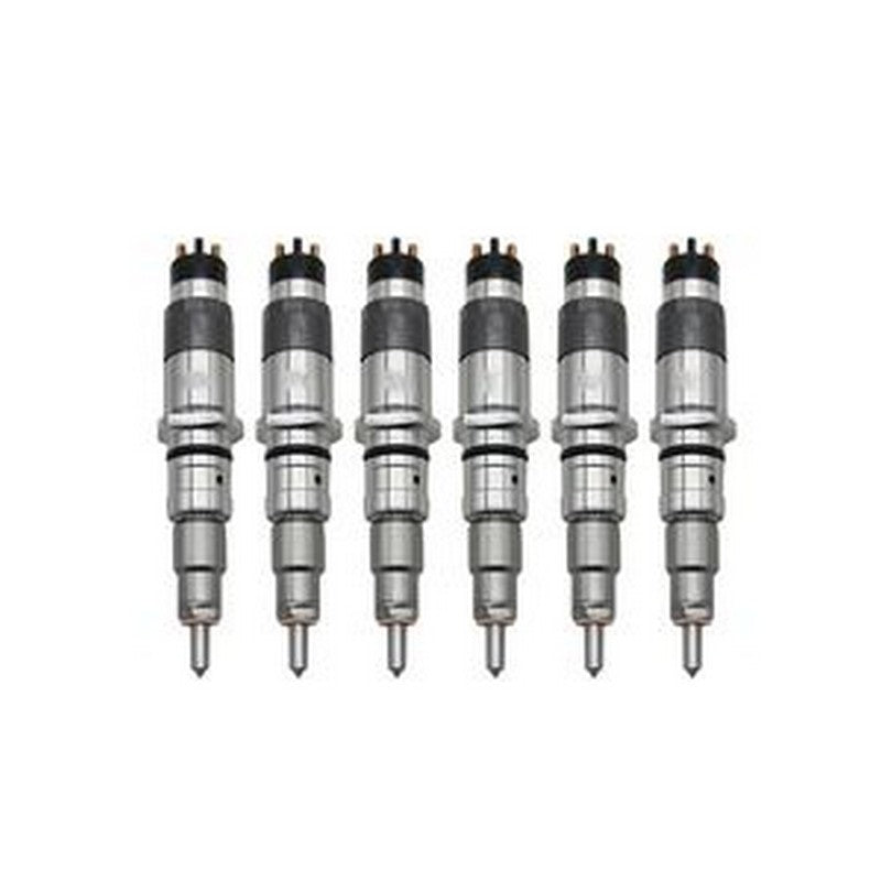 6 PCS Fuel Injector 2854608 0445120057 for Case New Holland IVECO Engine F4HE9687 - Buymachineryparts