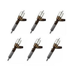 6 PCS Fuel Injector 320-0688 10R7939 for Caterpillar CAT Engine C6.6 - Buymachineryparts