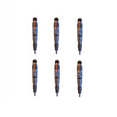 6 Pcs Fuel Injector 65.10101-7050A 65101017050A for Doosan Daewoo Engine DE08 - Buymachineryparts