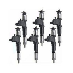 6 Pcs Fuel Injector 8981675562 for Isuzu Engine 6WG1 6WG1-XYSA01 John Deere Excavator 450DLC - Buymachineryparts