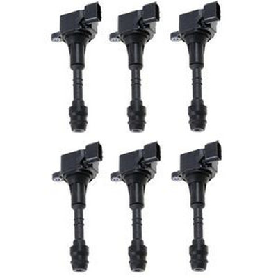 6 PCS Ignition Coil 22448-8J11C for Nissan Frontier Pathfinder Maxima Xterra