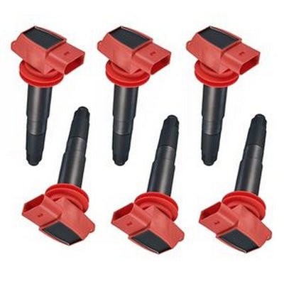 6 PCS Ignition Coil 94860210411 for 08-14 Porsche Cayenne 10-16 Panamera V6 V8
