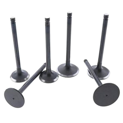 6 Pcs Exhaust Valve 6221-43-4210 for Komatsu SAA6D108E-2A-8 SAA6D108E-2A-C Engine - Buymachineryparts