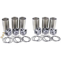 For Mitsubishi S6K S6KT Caterpillar Engine 3066 Excavator 320B 320L Cylinder Liner Kit Engine Four Matching