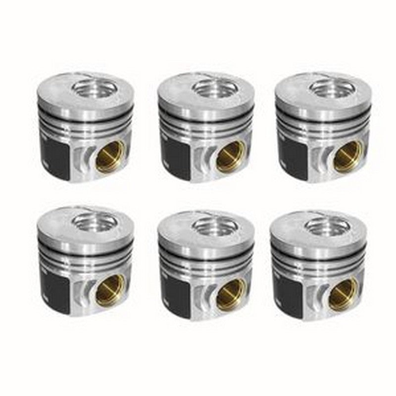 6PCS Piston 3922687 for Cummins Engine 4BTAA 6BTAA 4BT3.9 6BT 6B BGE5.9 4BT