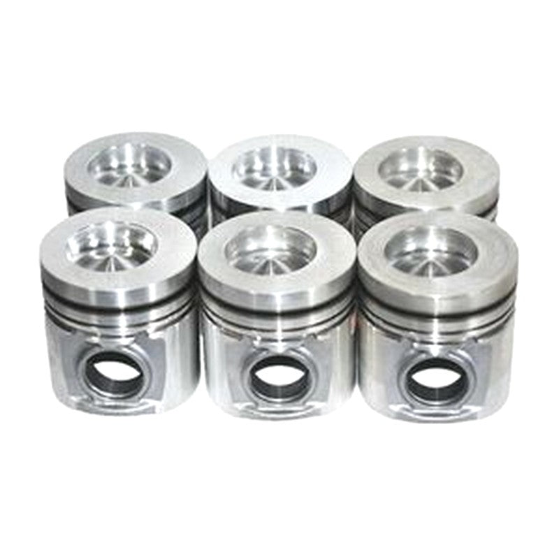 6PCS Piston 4936469 for Cummins Engine ISL 6L