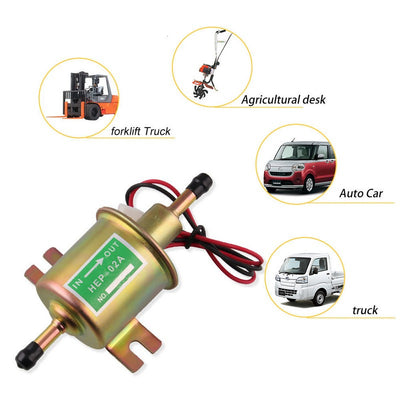 HEP-02A 12V Universal Low Pressure Gas Diesel Petrol Electric Fuel Pump Inline