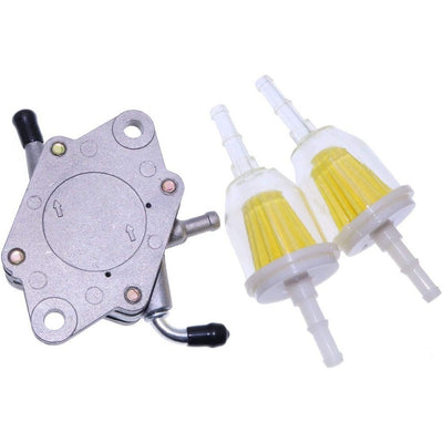 Fuel Pump Kit with Fuel Filters AM109212 AM106164 AM101074 49040-2066 Compatible with John Deere JD Gator AMT600 4x2 GT242 RX95 SX95 112L 130 LX172 180 Kawasaki Engine FC540 FC420V