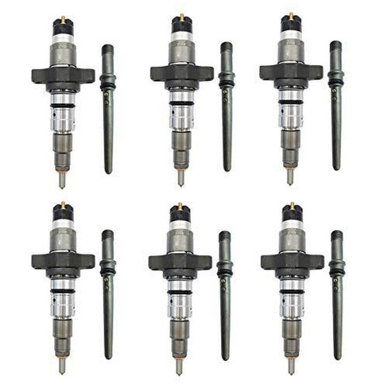 0445120238 0986435505 6PCS Fuel Injectors for 04-09 Dodge Ram Cummins 5.9L Diesel