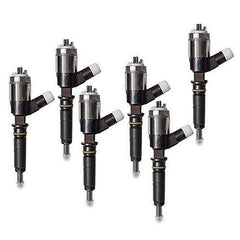 6x Diesel Fuel Injectors 320-0677 Fit for Caterpillar C4.4 C6.6 Engine 320DGC 320DL 323DL Excavators