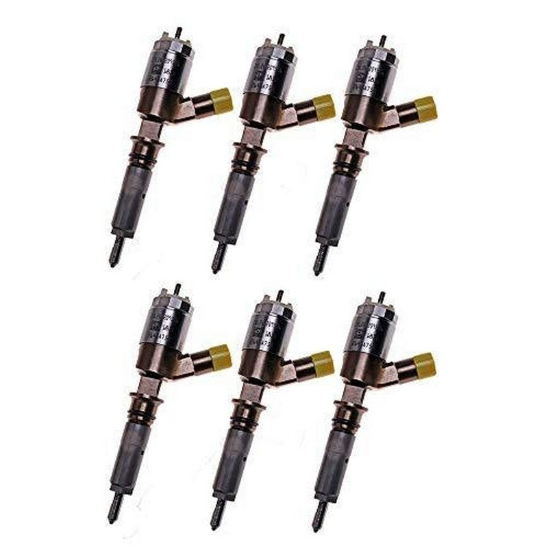 6PCS Injectors 3264700 326-4700 for Caterpillar C6 C6.4 Engine CAT 320D Excavator