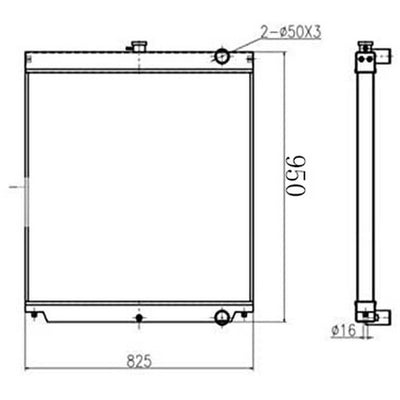 Water Tank Radiator Core ASS'Y For Sany Excavator SY235-9