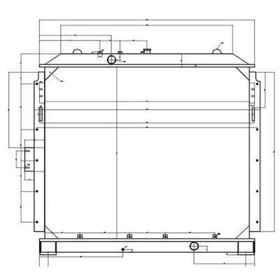 Water Tank Core ASS'Y 4474012 for Hitachi Excavator ZX800 ZX850H