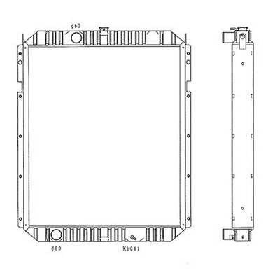 Water Tank Radiator Core ASS'Y 124-1762 for Caterpillar Excavator CAT 330B 330B L