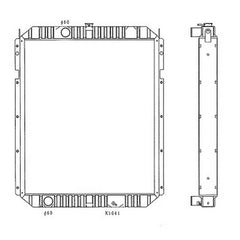 Water Tank Radiator Core ASS'Y 124-1762 for Caterpillar Excavator CAT 330B 330B L