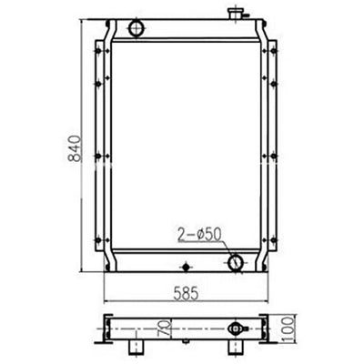 Water Tank Radiator ASS'Y for Kobelco Excavator SK120