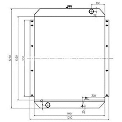 Water Tank Radiator ASS'Y For Kato Excavator HD2045