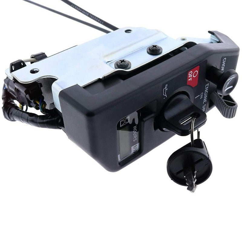 Ignition Starter Switch Control Box Assy with 2 Keys and 2 Throttle Cables for Honda GX630 GX690 10KW Double Cylinder Gasoline Generator