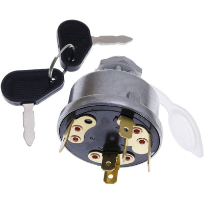 Ignition Starter Switch 128SA 35670 with Water-Proof Cover and Keys Fit for Massey Ferguson 30 275 JCB 35670 Lucas Tractor