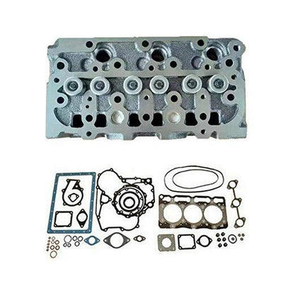 Compatible with D782 Complete Cylinder Head with Valves + Gasket Kit 1G962-03042 H1G90-03040 1G962-03045 for Kubota D782-EBH