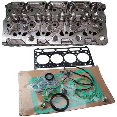 Complete Cylinder Head + Full Gasket Kit 15422-03040 15422-03044 6660966 6598127 for Kubota V1702 V1702T V1702-B V1702B V1702A Engine Bobcat 733 743 1600 3023