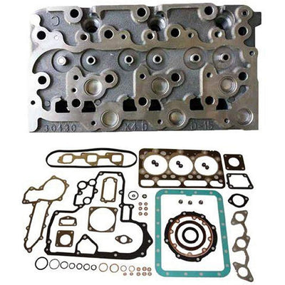 D1703 Complete Cylinder Head with Valves & Springs+ Full Gasket for Kubota Tractor L3240F L3300F