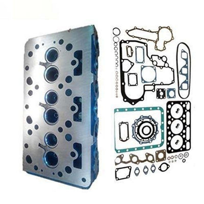 New Bare Cylinder Head + Full Gasket Kit For Kubota D1402 L2202 L2202DT L24O2 L2402DT KH91 KH66